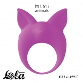 Фиолетовое эрекционное кольцо Kitten Kyle - Lola Games - в Пскове купить с доставкой