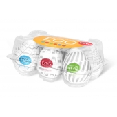 Набор из 6 мастурбаторов Tenga EGG Easy Beat с различным рельефом - Tenga - в Пскове купить с доставкой