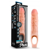 Телесный реалистичный фаллоудлинитель 9 Inch Silicone Cock Sheath Penis Extender - 22,86 см. - Blush Novelties - в Пскове купить с доставкой