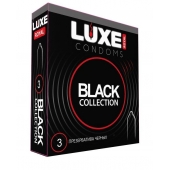 Черные презервативы LUXE Royal Black Collection - 3 шт. - Luxe - купить с доставкой в Пскове