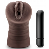 Коричневый мастурбатор-вагина Hot Chocolate Brianna - Blush Novelties - в Пскове купить с доставкой