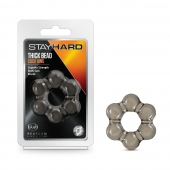 Дымчатое эрекционное кольцо Stay Hard Thick Bead Cock Ring - Blush Novelties - в Пскове купить с доставкой