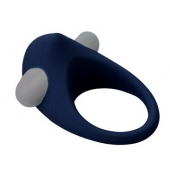Гладкое синее эрекционное виброкольцо STIMU RING - Dream Toys - в Пскове купить с доставкой