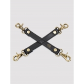 Черный фиксатор для манжет Bound to You Faux Leather Hogtie - Fifty Shades of Grey - купить с доставкой в Пскове
