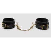 Черные оковы на ноги Bound to You Faux Leather Ankle Cuffs - Fifty Shades of Grey - купить с доставкой в Пскове