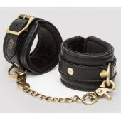 Черные наручники Bound to You Faux Leather Wrist Cuffs - Fifty Shades of Grey - купить с доставкой в Пскове