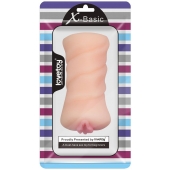 Телесный мастурбатор-вагина X-Basic Pocket Pussy без вибрации - Lovetoy - в Пскове купить с доставкой
