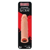 Телесная насадка EXTENDER WITH BALL STRAP 6.5 - 17 см. - Dream Toys - в Пскове купить с доставкой