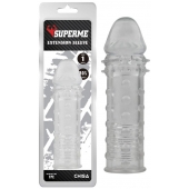 Прозрачная реалистичная насадка на пенис Extra Texture Sleeve - 16,2 см. - Chisa - в Пскове купить с доставкой