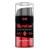 Жидкий интимный гель с эффектом вибрации Vibration! Strawberry - 15 мл. - INTT - купить с доставкой в Пскове