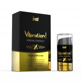 Жидкий интимный гель с эффектом вибрации Vibration! Vodka Energy - 15 мл. - INTT - купить с доставкой в Пскове