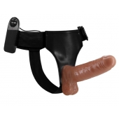 Страпон на трусиках с вибрацией Ultra Passionate Harness - 16 см. - Baile - купить с доставкой в Пскове