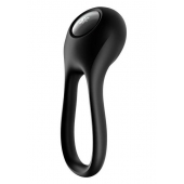 Черное эрекционное виброкольцо Majestic Duo - Satisfyer - в Пскове купить с доставкой