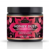 Пудра для тела Honey Dust Body Powder с ароматом клубники - 170 гр. - Kama Sutra - купить с доставкой в Пскове