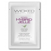 Гель-лубрикант на водно-силиконовой основе Simply Hybrid Jelle - 3 мл. - Wicked - купить с доставкой в Пскове