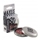 Экстремально тонкие презервативы в железном кейсе MAXUS Extreme Thin - 3 шт. - Maxus - купить с доставкой в Пскове