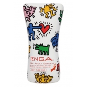 Мастурбатор-туба Keith Haring Soft Tube CUP - Tenga - в Пскове купить с доставкой
