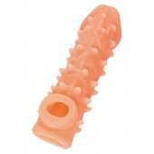 Телесная закрытая насадка с пупырышками Cock Sleeve Size L - 17,6 см. - KOKOS - в Пскове купить с доставкой
