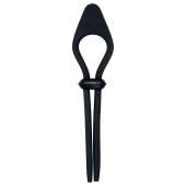 Черное эрекционное лассо с вибропулей Black Tie Affair - Zero Tolerance - в Пскове купить с доставкой