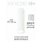 Белый фаллоудлинитель Homme Wide - 13 см. - Lola Games - в Пскове купить с доставкой