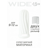 Белый фаллоудлинитель Homme Wide - 11 см. - Lola Games - в Пскове купить с доставкой