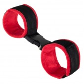 Красно-черные велюровые оковы Anonymo - ToyFa - купить с доставкой в Пскове