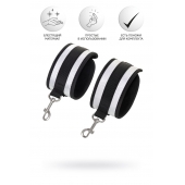 Серебристо-черные наручники Anonymo - ToyFa - купить с доставкой в Пскове