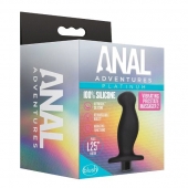 Черный анальный вибромассажёр Silicone Vibrating Prostate Massager 02 - 10,8 см. - Blush Novelties - в Пскове купить с доставкой