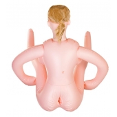 Надувная секс-кукла с реалистичной головой и поднятыми ножками - ToyFa - в Пскове купить с доставкой Надувная секс-кукла с реалистичной головой и поднятыми ножками - ToyFa - в Пскове купить с доставкой