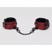 Красно-черные наручники Reversible Faux Leather Wrist Cuffs - Fifty Shades of Grey - купить с доставкой в Пскове
