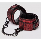 Красно-черные наручники Reversible Faux Leather Wrist Cuffs - Fifty Shades of Grey - купить с доставкой в Пскове