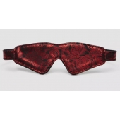 Двусторонняя красно-черная маска на глаза Reversible Faux Leather Blindfold - Fifty Shades of Grey - купить с доставкой в Пскове