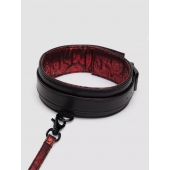 Стильный ошейник с поводком Reversible Faux Leather Collar and Lead - Fifty Shades of Grey - купить с доставкой в Пскове