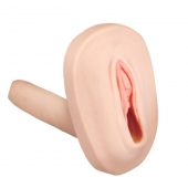 Мастурбатор-вагина с вибрацией и выносным пультом управления REALSTUFF SMOOTH   BALD - Dream Toys - в Пскове купить с доставкой