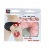Металлические наручники с розовой меховой опушкой METAL HANDCUFF WITH PLUSH PINK - Dream Toys - купить с доставкой в Пскове