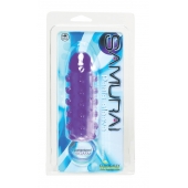 Закрытая фиолетовая насадка с пупырышками SAMURAI PENIS SLEEVE PURPLE - 14,5 см. - NMC - в Пскове купить с доставкой