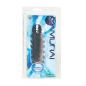 Дымчатая стимулирующая насадка с закрытой головкой SAMURAI PENIS SLEEVE BLACK - 14,5 см. - NMC - в Пскове купить с доставкой