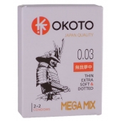 Набор из 4 презервативов OKOTO MegaMIX - Sitabella - купить с доставкой в Пскове
