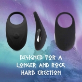 Черное эрекционное виброкольцо Thor Cockring - FeelzToys - в Пскове купить с доставкой