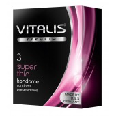 Ультратонкие презервативы VITALIS PREMIUM super thin - 3 шт. - Vitalis - купить с доставкой в Пскове