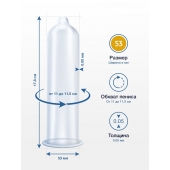 Презервативы MY.SIZE размер 53 - 3 шт. - My.Size - купить с доставкой в Пскове