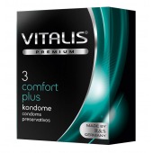 Контурные презервативы VITALIS PREMIUM comfort plus - 3 шт. - Vitalis - купить с доставкой в Пскове