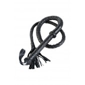 Длинный кожаный кнут с хлопушками на конце - ToyFa - купить с доставкой в Пскове