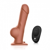 Реалистичный страпон с радиоуправлением Remote Control Realistic - 21 см. - Pegasus - купить с доставкой в Пскове