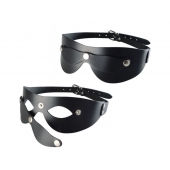 Черная кожаная маска  Новичок - Sitabella - купить с доставкой в Пскове