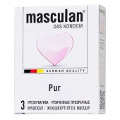 Супертонкие презервативы Masculan Pur - 3 шт. - Masculan - купить с доставкой в Пскове