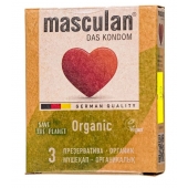 Экологически чистые презервативы Masculan Organic - 3 шт. - Masculan - купить с доставкой в Пскове