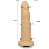 Телесная насадка Harness - 15,8 см. - LOVETOY (А-Полимер) - купить с доставкой в Пскове
