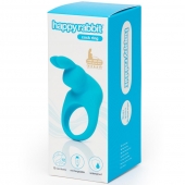 Голубое эрекционное виброкольцо Happy Rabbit Rechargeable Rabbit Cock Ring - Happy Rabbit - в Пскове купить с доставкой