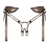 Бронзовый пояс для насадок Desirous Harness - Strap-on-me - купить с доставкой в Пскове